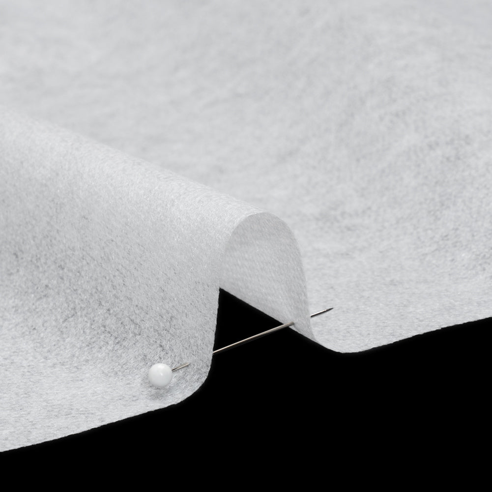 Crisp Non-Woven Fusible Interlining, Single Sided by Theory - White Detail