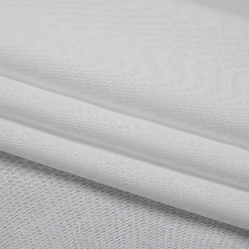 Poly-Cotton Twill Pocketing Fabric - White Folded