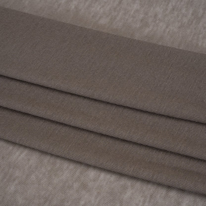 Featherweight Polyester Interlock Knit - Gray - Designer Deadstock Folded