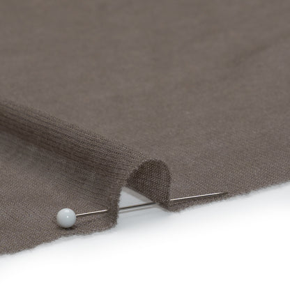 Featherweight Polyester Interlock Knit - Gray - Designer Deadstock Detail