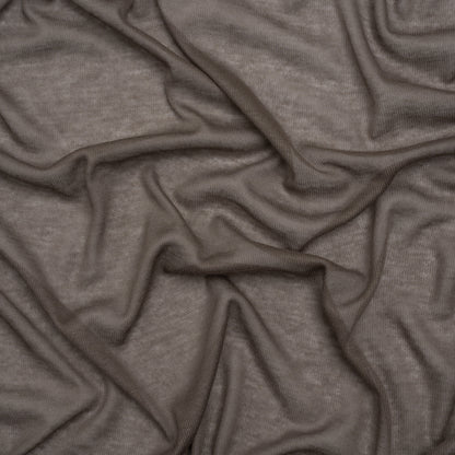 Featherweight Polyester Interlock Knit - Gray - Designer Deadstock
