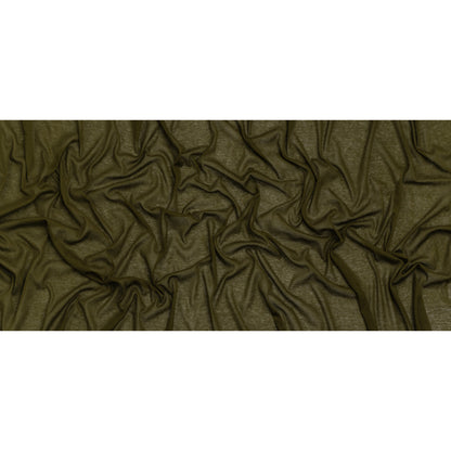 Lightweight Cotton Interlock Knit - Army Green - Designer Deadstock Full