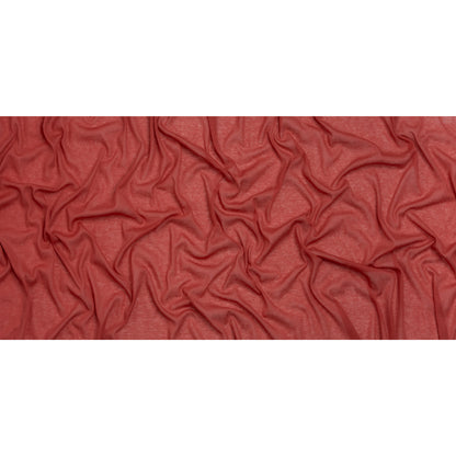 Lightweight Cotton Interlock Knit - Muted Red - Designer Deadstock Full
