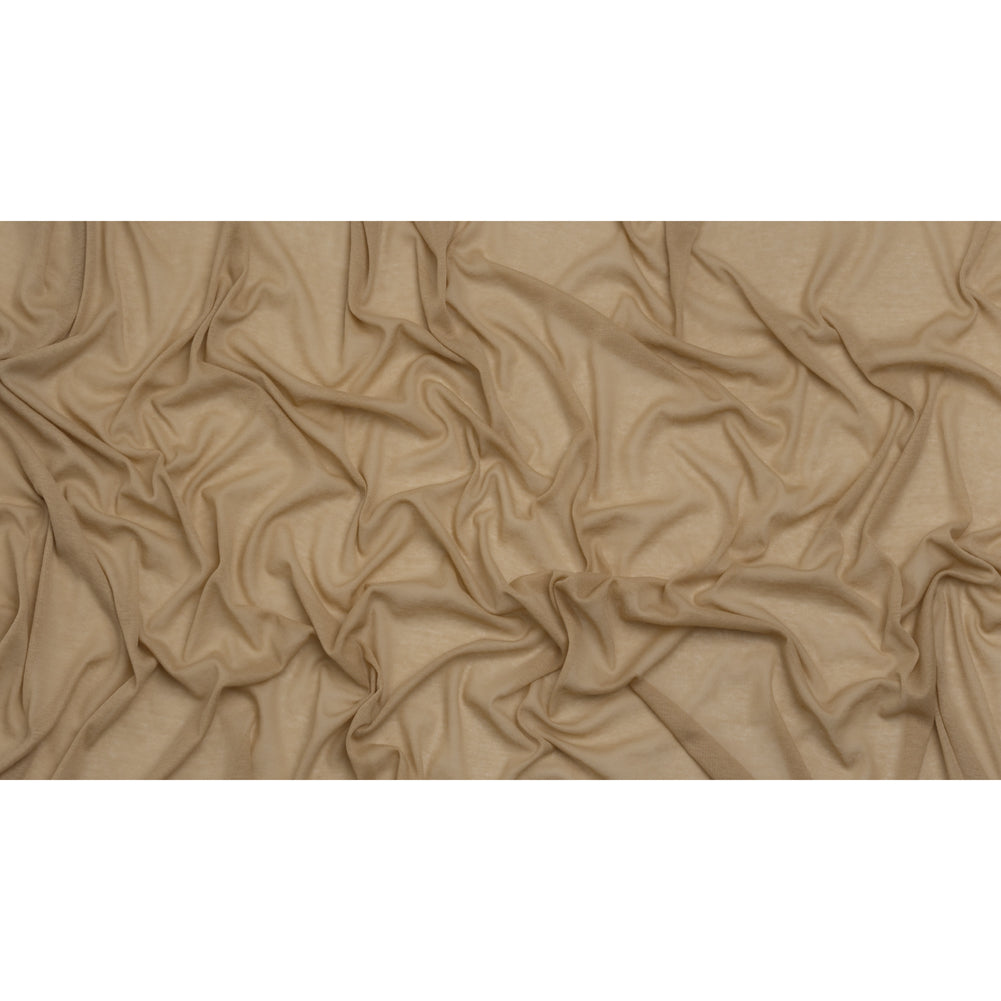 Lightweight Cotton Interlock Knit - Latte Beige - Designer Deadstock Full