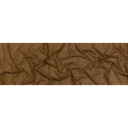 Lightweight Polyester Interlock Knit - Golden Brown - Designer Deadstock Full