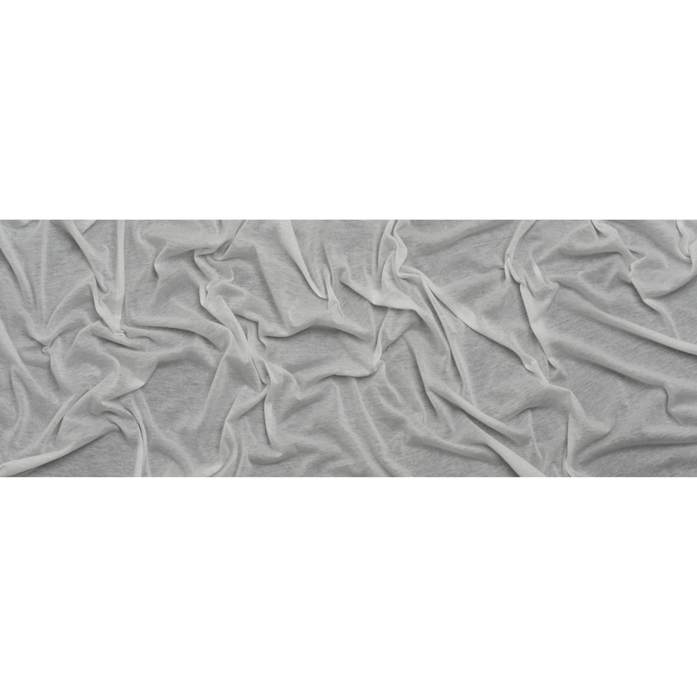 Featherweight Soft Cotton Jersey - Bright White - Designer Deadstock Full