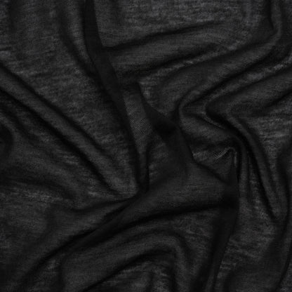 Featherweight Rayon Jersey - Black - Designer Deadstock