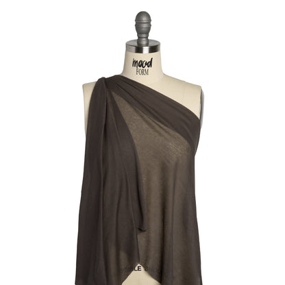 Lightweight Rayon Interlock Knit - Dark Gray - Designer Deadstock Drape