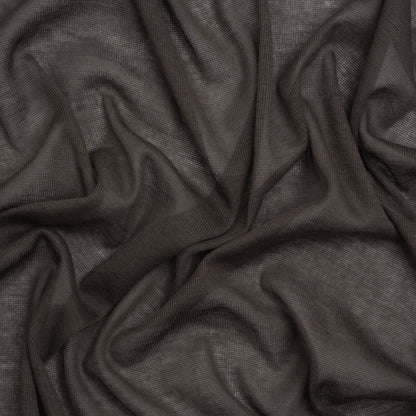 Lightweight Rayon Interlock Knit - Dark Gray - Designer Deadstock