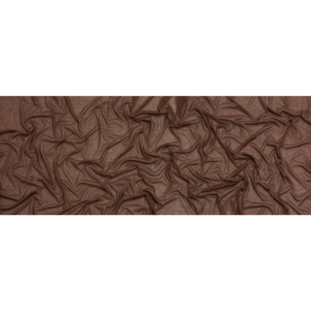 Lightweight Polyester Interlock Knit - Light Brown - Designer Deadstock Full
