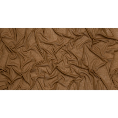 Lightweight Cotton Interlock Knit - Tan - Designer Deadstock Full