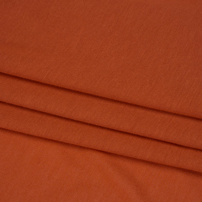 Polyester Jersey - Dark Orange - Designer Deadstock Folded