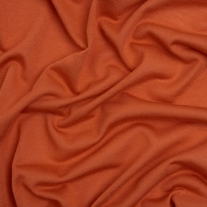 Polyester Jersey - Dark Orange - Designer Deadstock