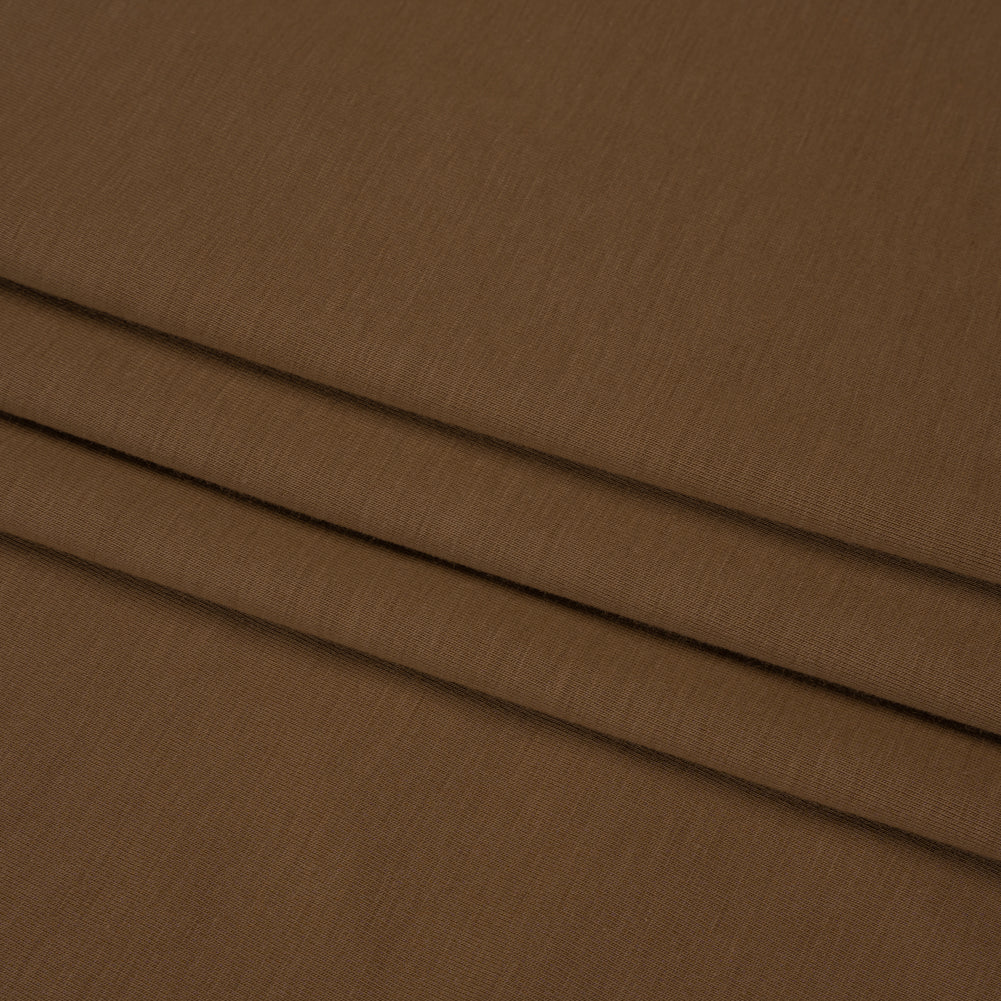 Stretch Rayon Jersey - Taupe - Designer Deadstock Folded