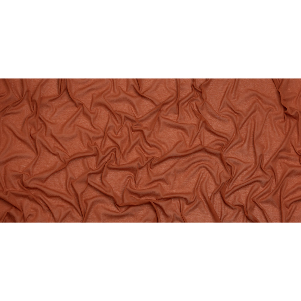Lightweight Rayon Interlock Knit - Burnt Orange - Designer Deadstock Full