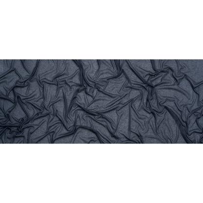 Lightweight Polyester Interlock Knit - Iris Blue - Designer Deadstock Full