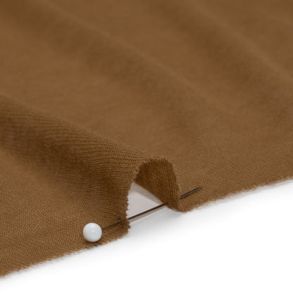 Lightweight Cotton Interlock Knit - Brown Sugar - Designer Deadstock Detail