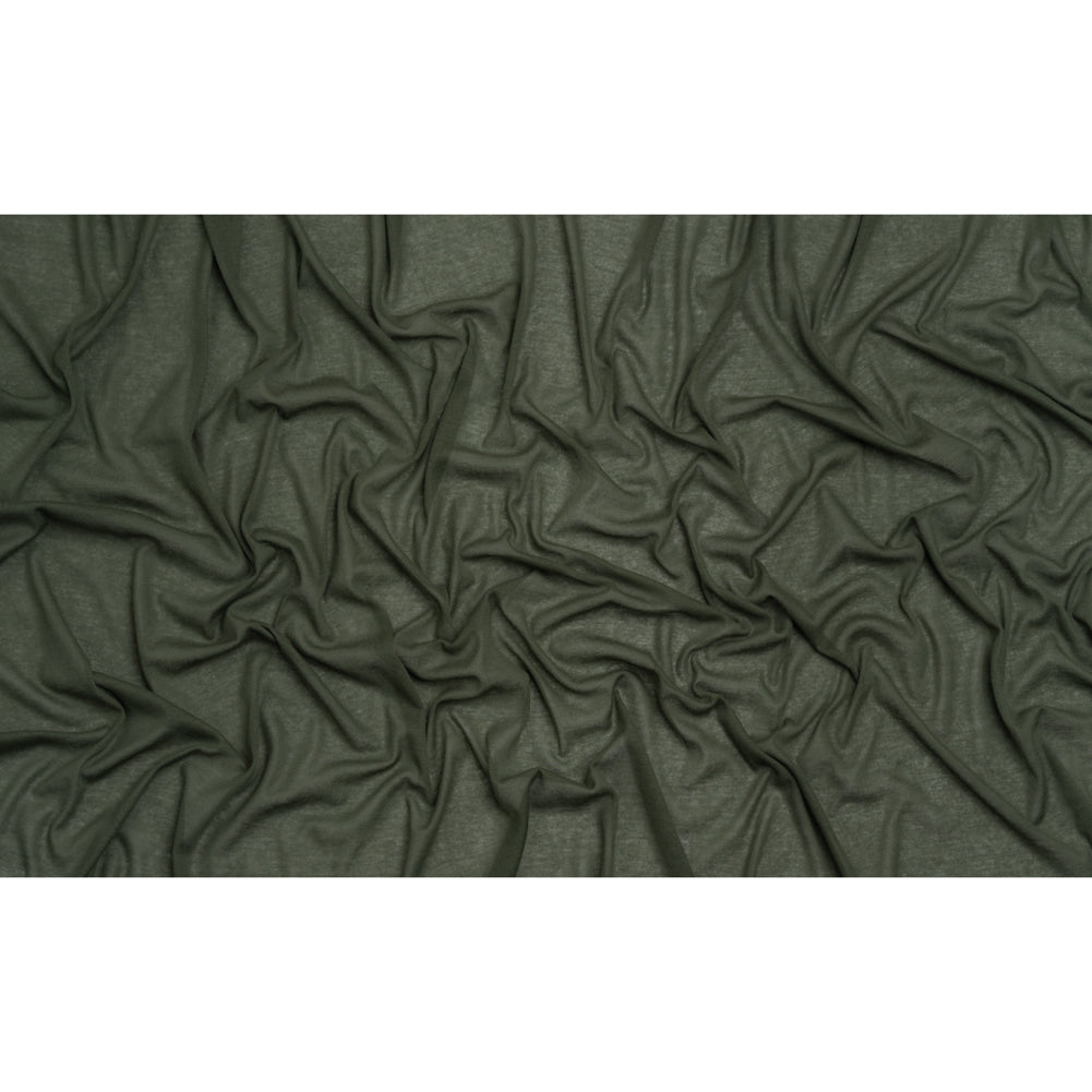 Lightweight Cotton Interlock Knit - Lichen Green - Designer Deadstock Full