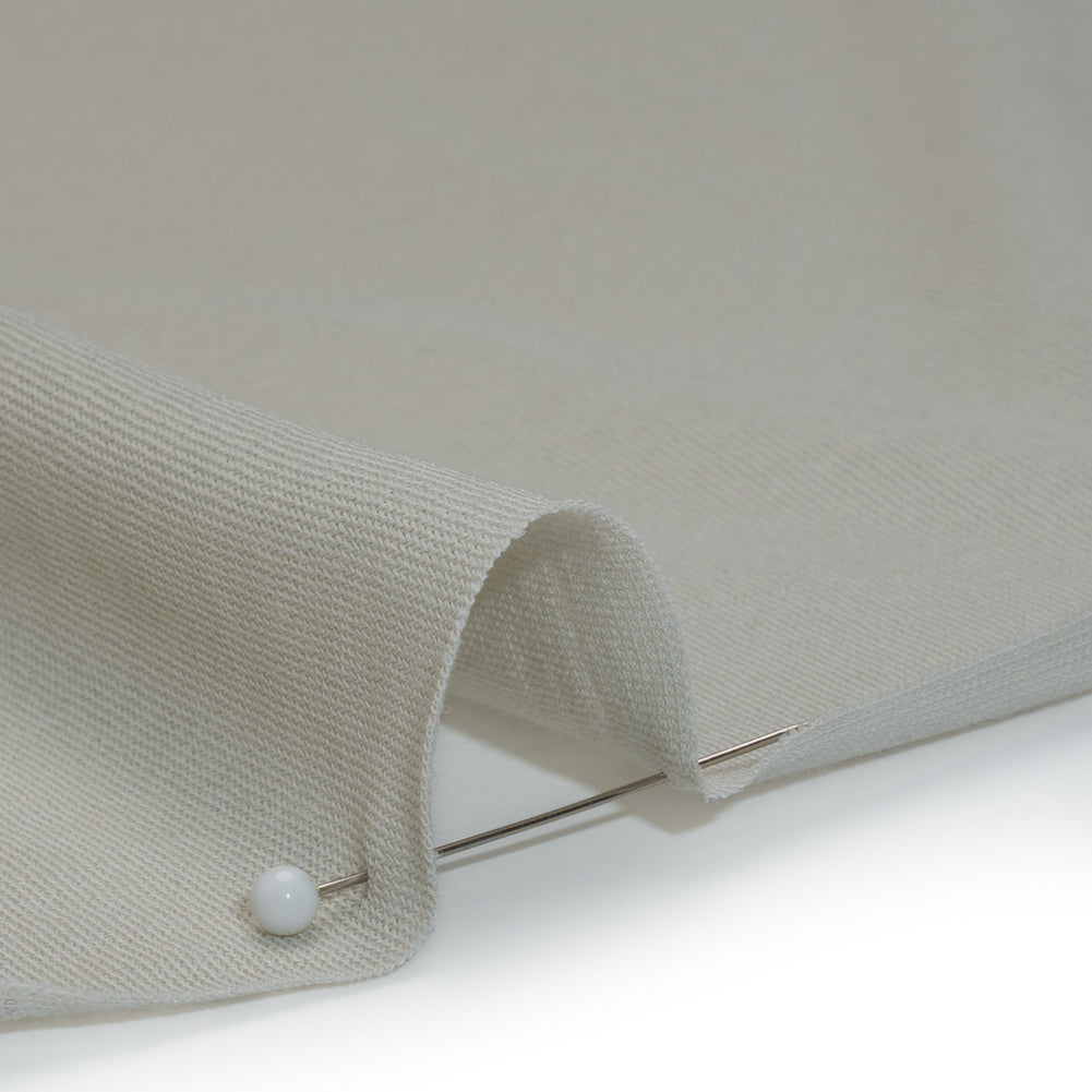 Rayon and Cotton Creped Jersey - Light Gray - Designer Deadstock Detail