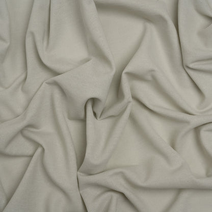 Rayon and Cotton Creped Jersey - Light Gray - Designer Deadstock