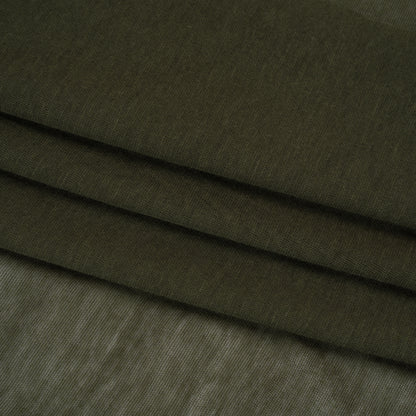 Featherweight Rayon Jersey - Army Green - Designer Deadstock Folded