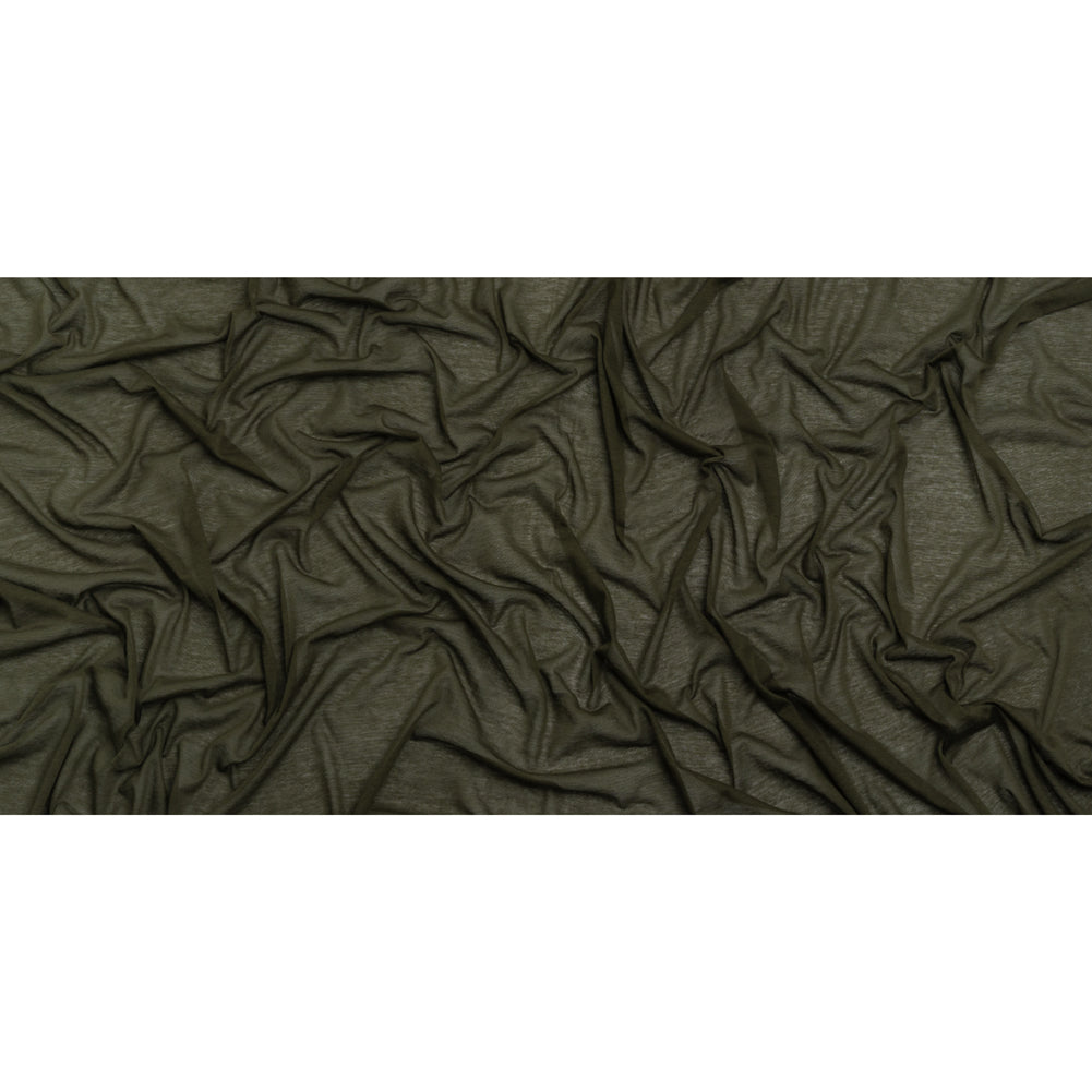 Featherweight Rayon Jersey - Army Green - Designer Deadstock Full