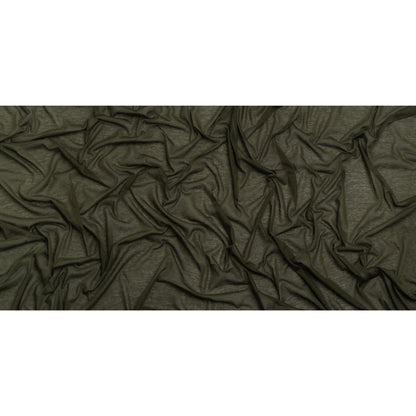Featherweight Rayon Jersey - Army Green - Designer Deadstock Full