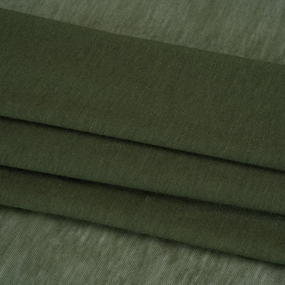 Featherweight Cotton Jersey - Herb Green - Designer Deadstock Folded