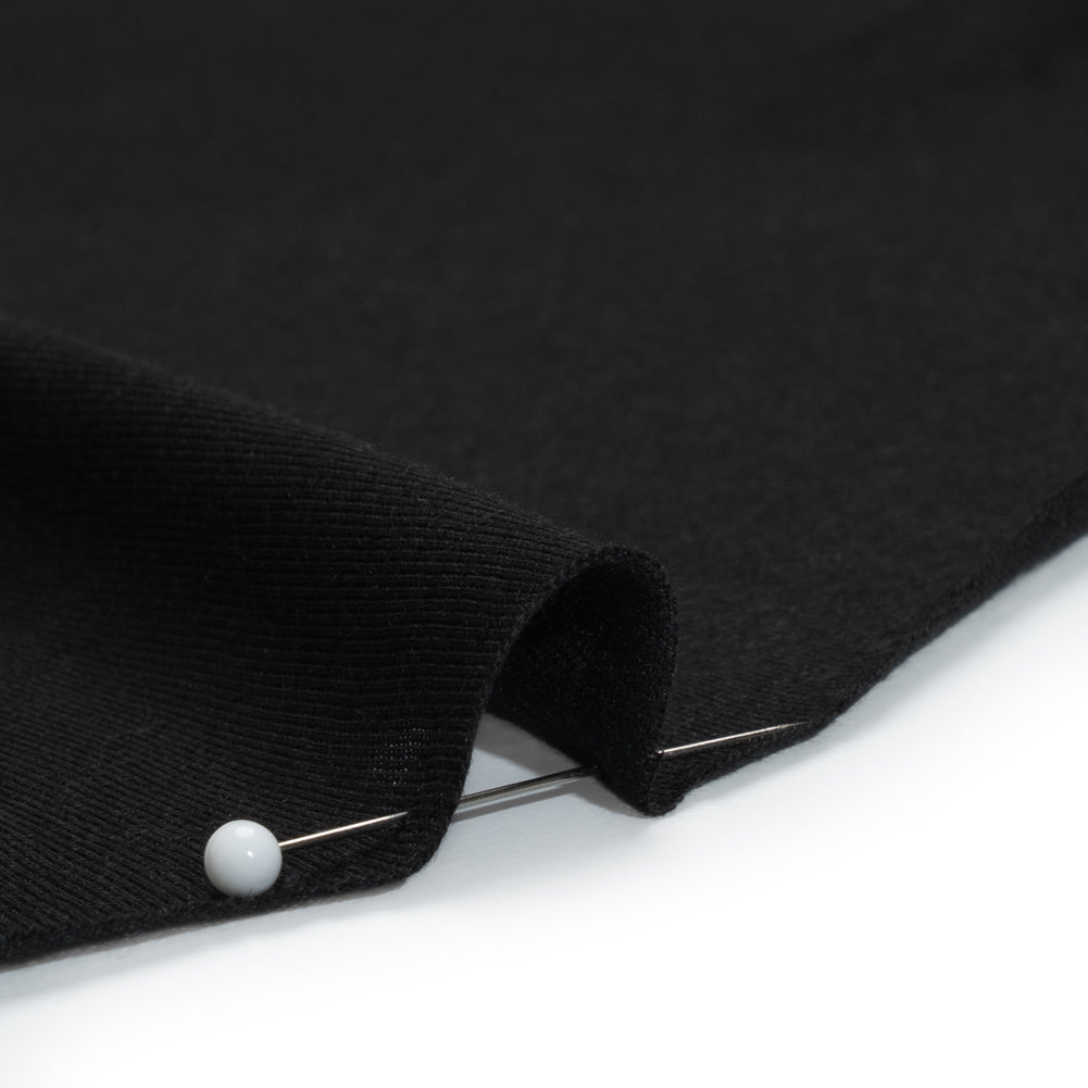 Lightweight Rayon Jersey - Black - Designer Deadstock Detail