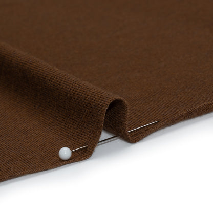 Lightweight Wool and Rayon Jersey - Brown - Designer Deadstock Detail