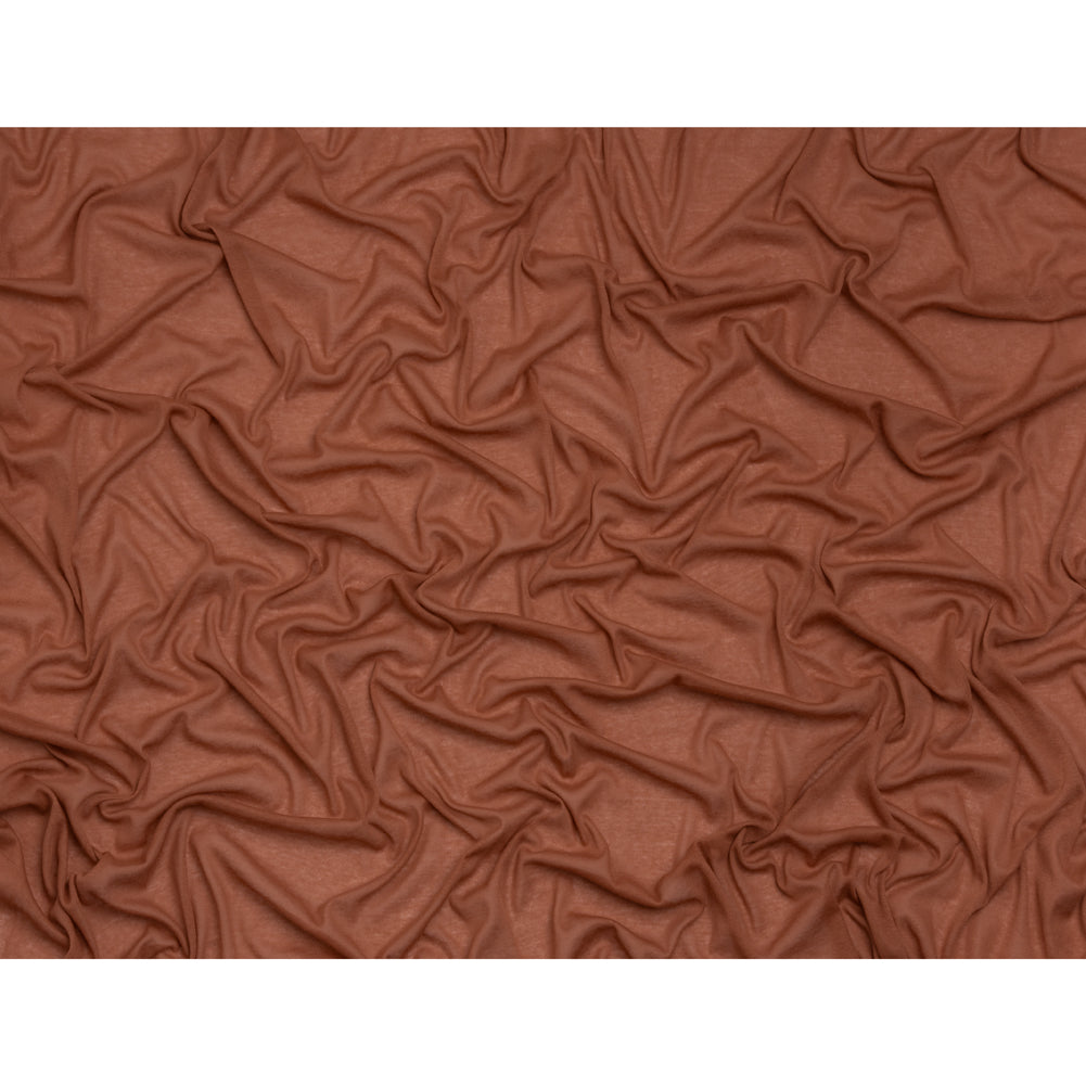 Lightweight Cotton Interlock Knit - Dusty Orange - Designer Deadstock Full