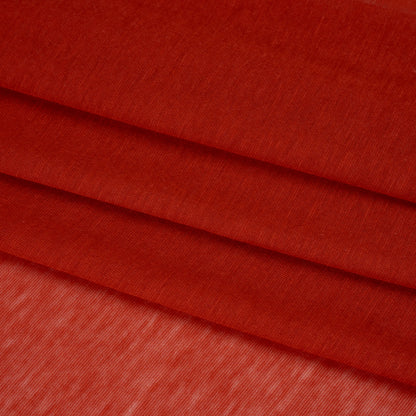 Featherweight Rayon Jersey - Warm Red - Designer Deadstock Folded