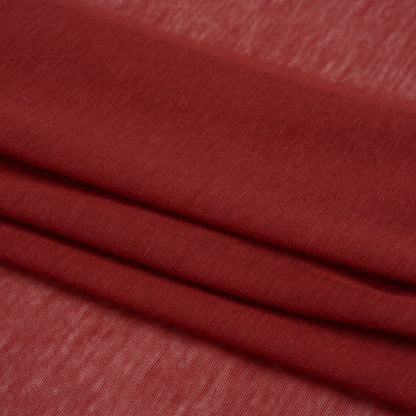 Featherweight Rayon Jersey - Wine Red - Designer Deadstock Folded