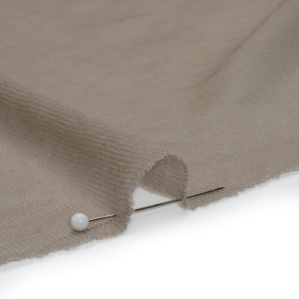 Lightweight Polyester Interlock Knit - Harbor Gray - Designer Deadstock Detail