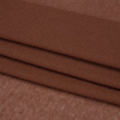Featherweight Cotton Interlock Knit - Auburn - Designer Deadstock Folded