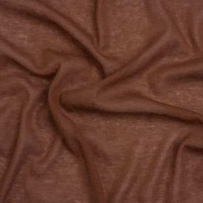 Featherweight Cotton Interlock Knit - Auburn - Designer Deadstock