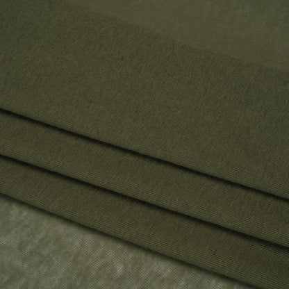 Lightweight Cotton Interlock Knit - Soft Green - Designer Deadstock Folded