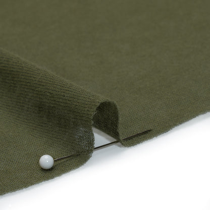 Lightweight Cotton Interlock Knit - Soft Green - Designer Deadstock Detail