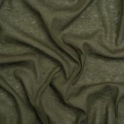 Lightweight Cotton Interlock Knit - Soft Green - Designer Deadstock