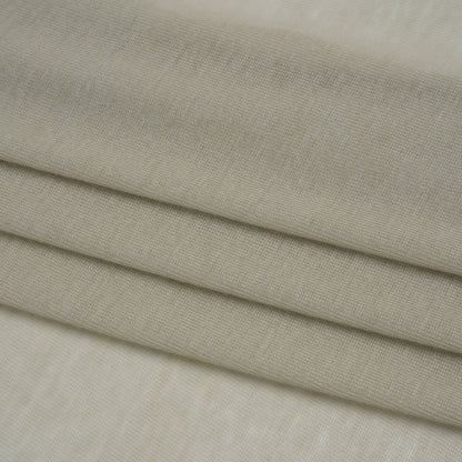 Lightweight Polyester Interlock Knit - Light Gray - Designer Deadstock Folded