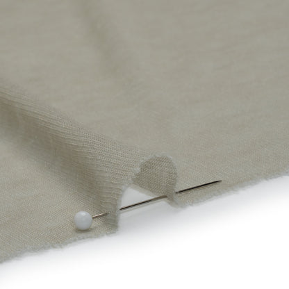 Lightweight Polyester Interlock Knit - Light Gray - Designer Deadstock Detail