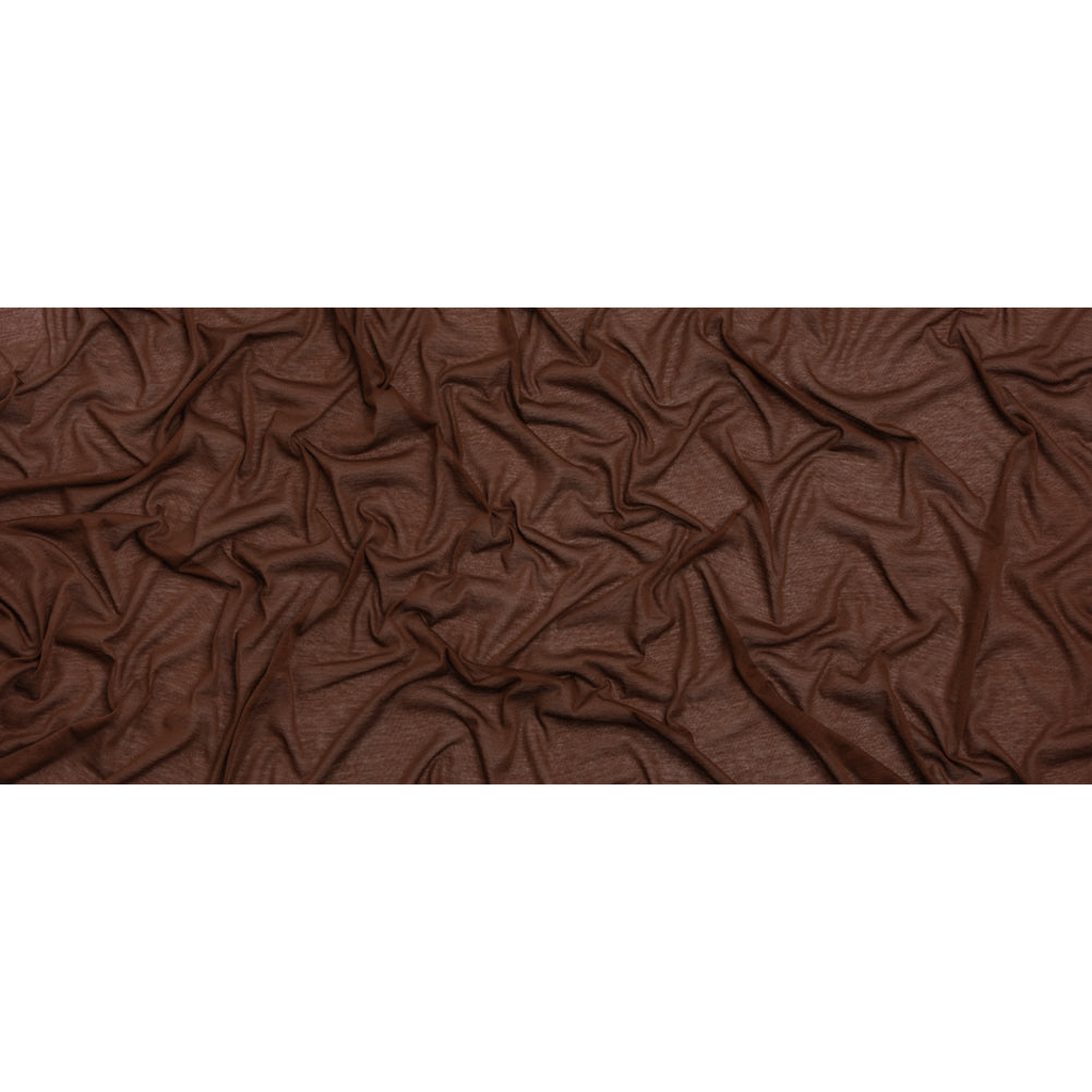 Lightweight Cotton Jersey - Russet Brown - Designer Deadstock Full