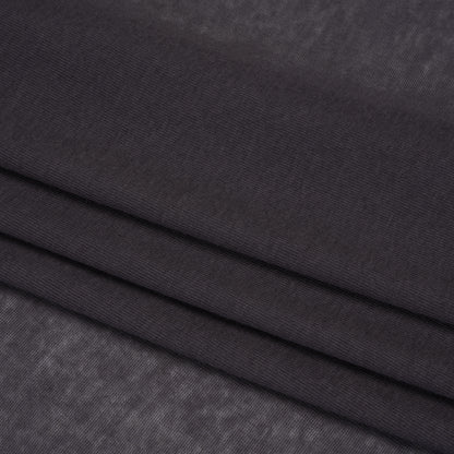 Featherweight Cotton Interlock Knit - Plum - Designer Deadstock Folded