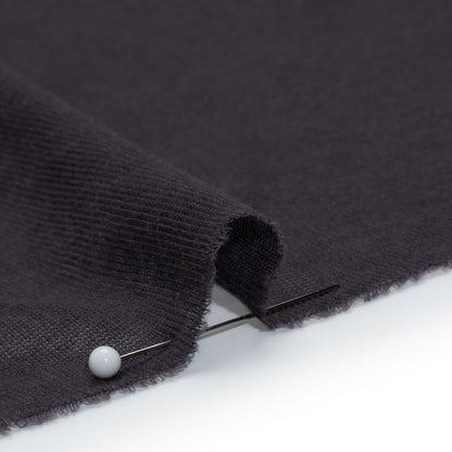 Featherweight Cotton Interlock Knit - Plum - Designer Deadstock Detail