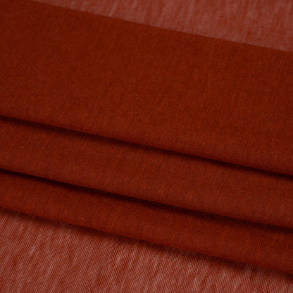 Featherweight Rayon Jersey - Dark Orange - Designer Deadstock Folded
