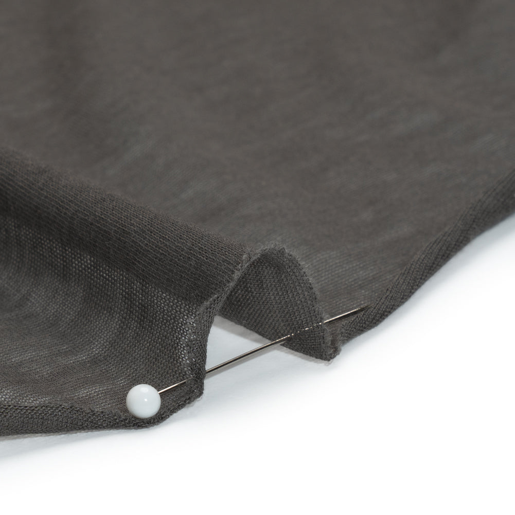 Featherweight Cotton Jersey - Gray - Designer Deadstock Detail