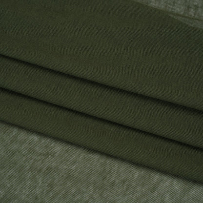 Featherweight Cotton Interlock Knit - Kale Green - Designer Deadstock Folded