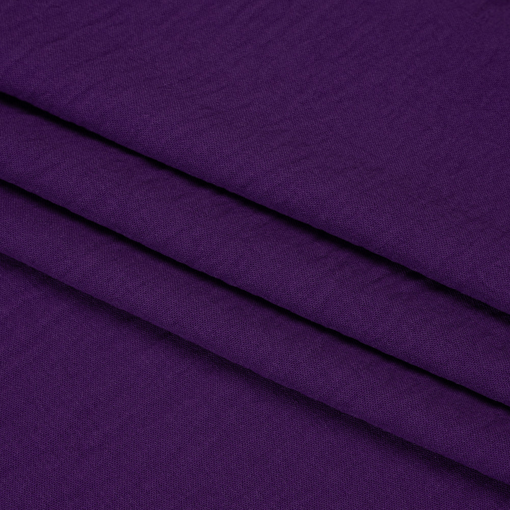 Polyester Crepe - Royal Purple - Designer Deadstock