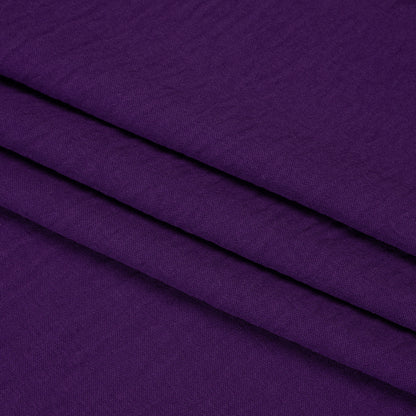 Polyester Crepe - Royal Purple - Designer Deadstock