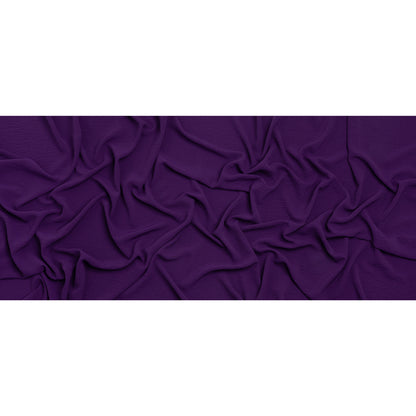 Polyester Crepe - Royal Purple - Designer Deadstock